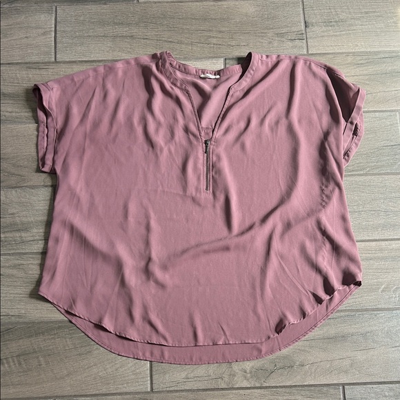 Maurices Tops - Maurices Dusty Rose Blouse with Zipper
